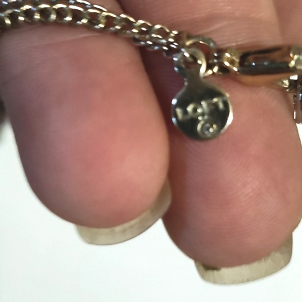 CLEARANCE-FINAL PRICE-NO OFFERS PLEASE-CLUSTERED 2-STRAND LOFT NECKLACE - Picture 9 of 12